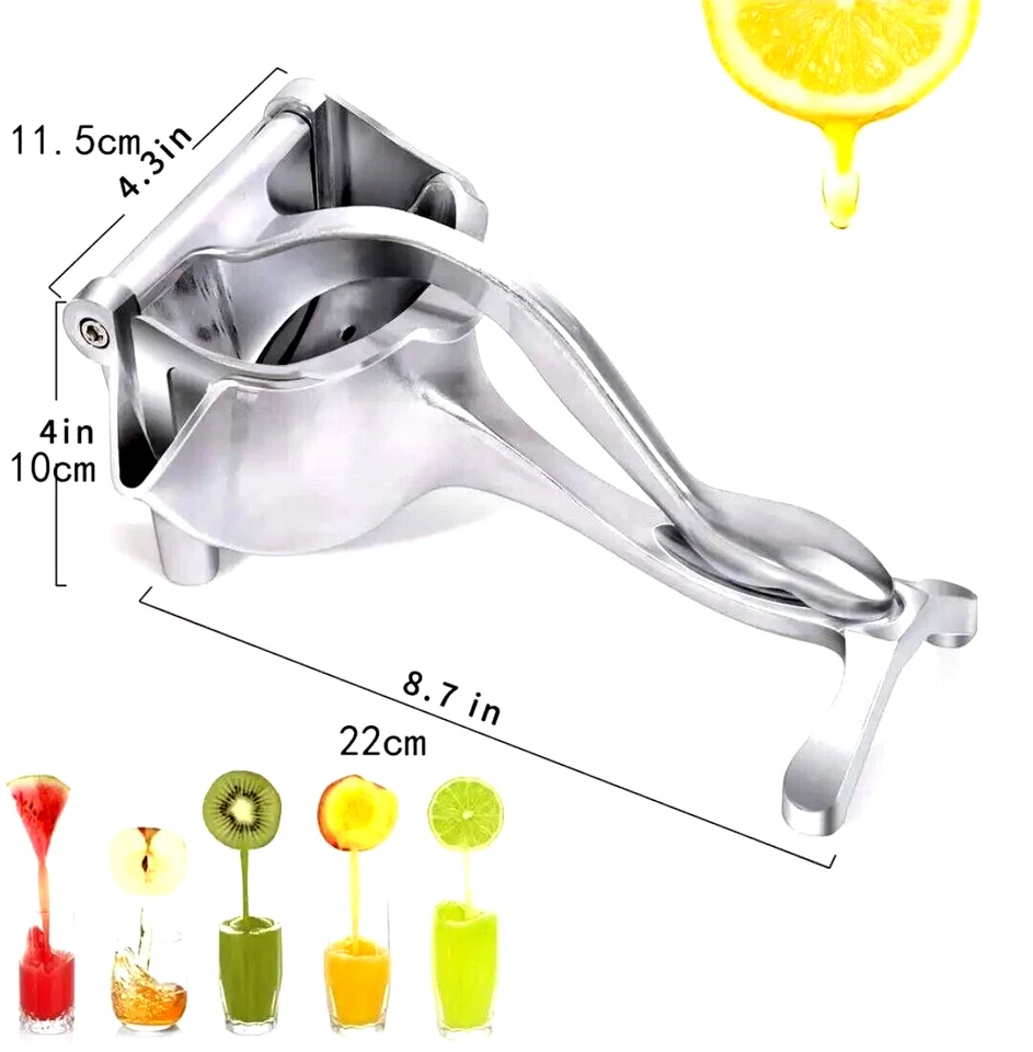 Press & Squeeze Bliss: Aluminum Hand Juicer for Fresh Pomegranate, Orange, Lemon - Image 4 of 4