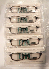Vintage 5 Pc. ELAN 9227 Black/Blonde 47/17 Plastic Eyeglass Frame Lot NOS 338