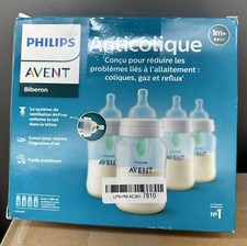 Philips AVENT Anti-Colic Baby Bottle with AirFree Vent, 9oz, 4pk, Blue -B31