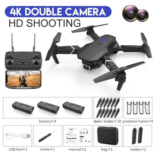 RC Professional Drone Dual HD Camera Pro 4K Optical Flow WIFI FPV Quadcopter - Picture 13 of 13
