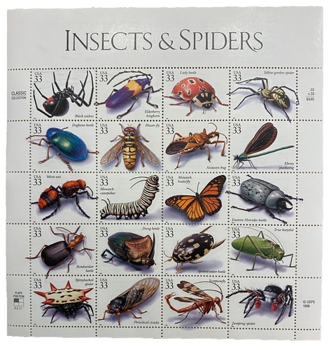 JAPAN 1987 INSECTS SERIES BUTTERFLIES CP7 BOOKLET PANE COMP