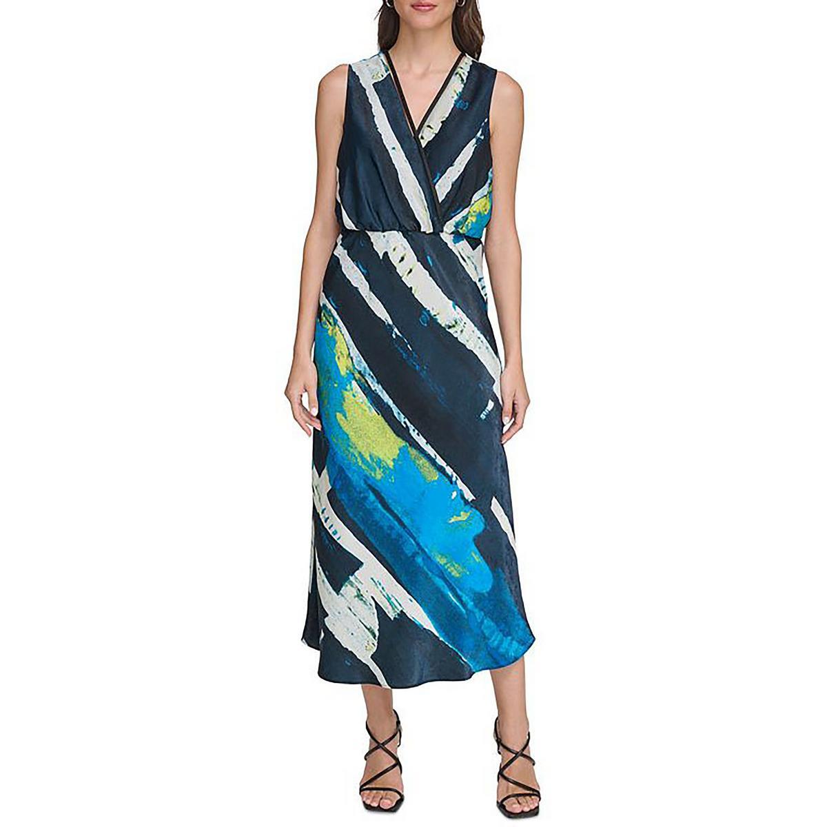 Женское миди-платье с принтом DKNY BHFO 7052
