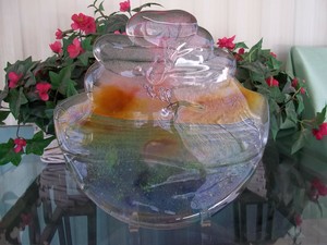 Signed Amanda Brisbane Heavy Sandcast Glass Sculpture 2003 Ebay