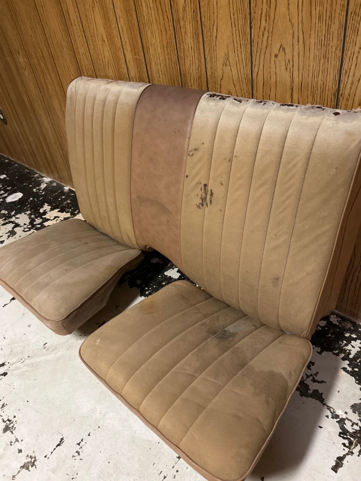 Chevy Camaro 1970-1981 original marrón asiento trasero asiento completo con espuma y tela Foto 2 de 4