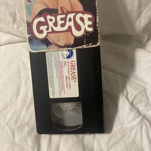 Grease VHS 1977 VCR Video Tape Movie John Travolta Olivia Newton-John Classic - Picture 3 of 4