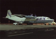Postcard Airline SRX TRANSCONTINENTAL AN-12B UK-12005 No. A1499 CC7.