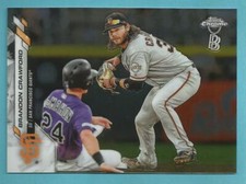 2020 Topps Chrome Ben Baller Baseball Brandon Crawford San Francisco Giants #88