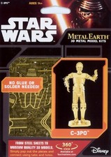 Image of STAR WARS C-3PO GOLD Metal Earth 3D Model Kit