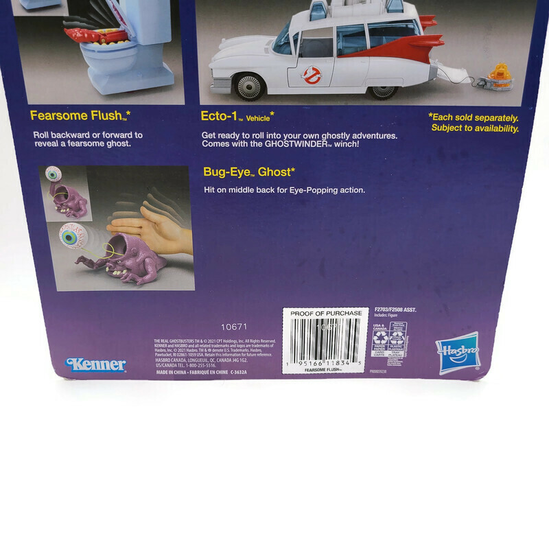 The Real Ghostbusters Fearsome Flush Action Toy New Unopened Free