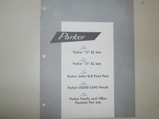 Parker Vintage 1955 New Item (Liquid Lead) Catalog