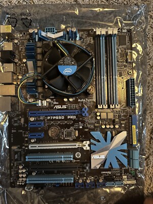 CPU: Intel Core i5 3.33ghz + Mainboard: Asus P7P55D Pro