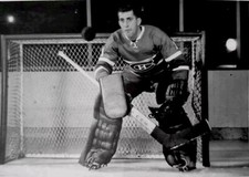 1962-63 DAVID BIER PHOTO CESARE MANIAGO MONTREAL CANADIENS GOALIE NHL HOCKEY AHL