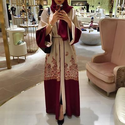 Fubotevic Womens Dubai Kaftan Lace Muslim Ramadan Islamic Open-Front Caftan Arab Robe Cardigan Fubotevic Womens Dubai Kaftan Lace Muslim Ramadan Islamic Open-Front Caftan Arab Robe Cardigan