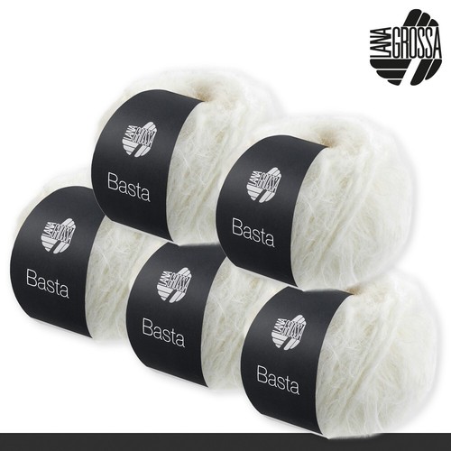 Lana Grossa 5 x 50 g Basta Schurwolle Merino Stricken Wolle Garn 22 Farben - Bild 2 von 45
