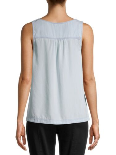 Time and Tru Women's Woven Tank Top - Picture 3 of 6