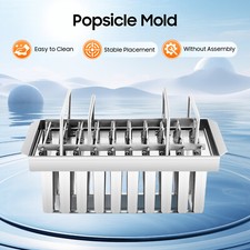20*Stainless Steel Ice Pop Molds Ice Cream Ice Lolly Popsicle Stick Holder Maker