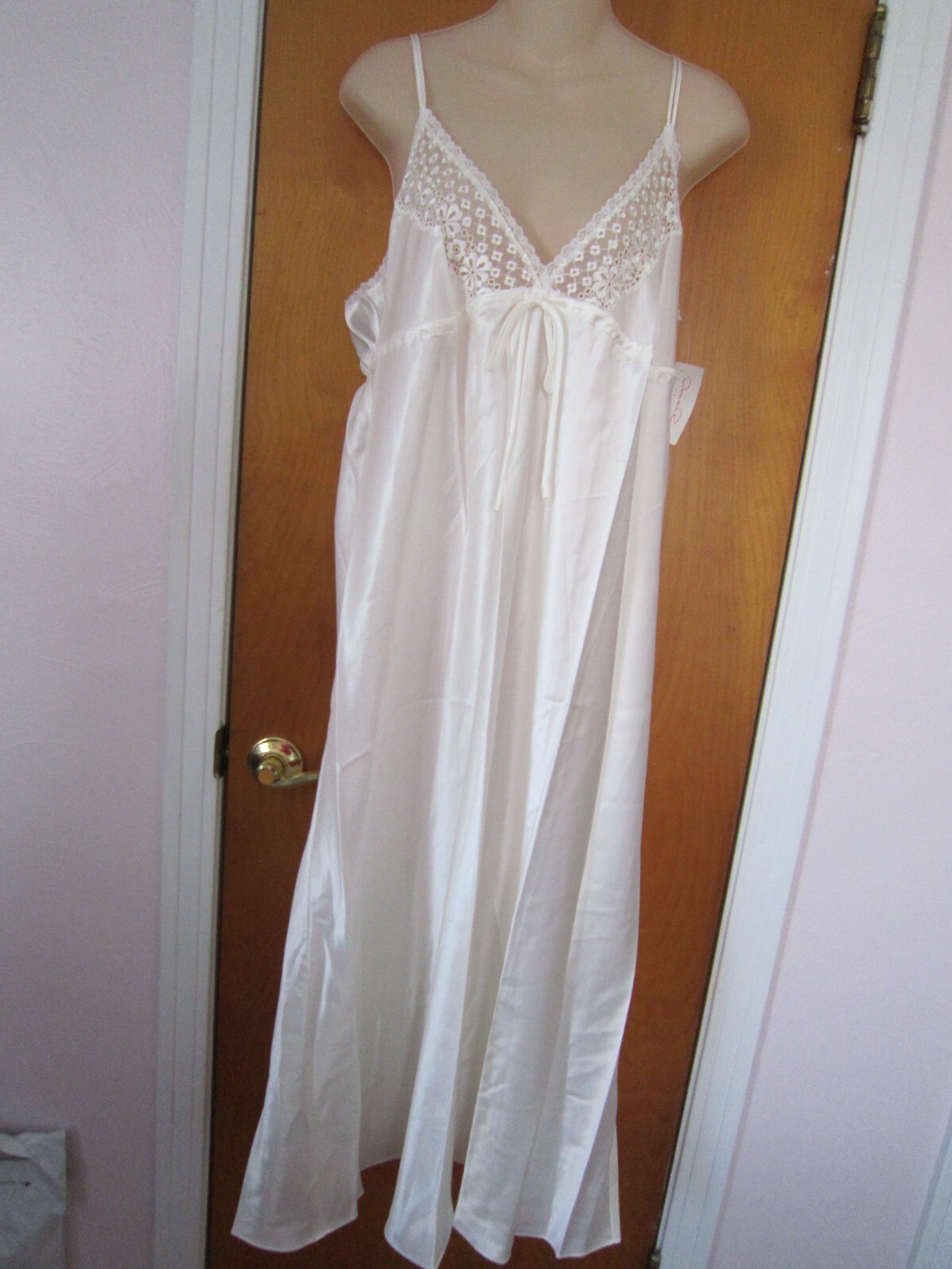 OSCAR de la RENTA Pink Label Spring Romance Oyster Bridal Nightgown Sz Small NWT