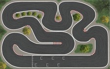 Pista Turbo5 per Turbo Racing 1:76 140cm x 80cm con tracce