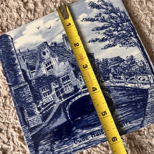 “Oude Huisge” Delft Blue Handpainted Tile Made in Holland - Picture 4 of 5