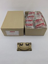 Box of 25 - 3" Horizontal Bail Cabinet Dresser Drawer Pull - Antique Brass Finis