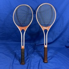 2 Wilson VTG Jimmy Conners Rally 4-1/2 4-3/8 Tennis Racquet Burnt Orange