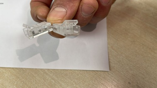 L Form Verbinderleiste zu Streifen für 10 mm Breite LED COB Streifen transparent - Bild 6 von 6