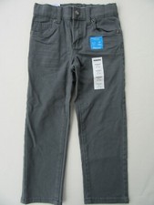 NWT Boys Chino Pants 4 Straight Leg Flex Slacks Adjustable Waist Kids Childs 26