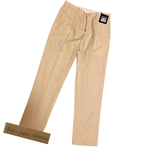 ISSEY MIYAKE MEN Bloom Pants Beige ME06-FF050 Size 2 Cotton Made in Japan