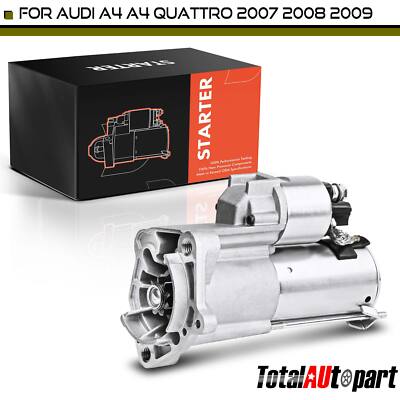 Starter for Audi A4 A4 Quattro 2007 2008 2009 L4 2.0L Manual trans. 1.1KW CW 9T