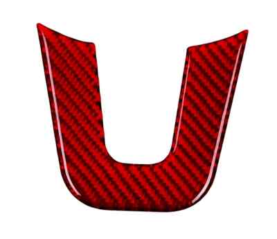 Red Real Carbon Fiber Steering Trim Overlay Cover Fits C118 CLA200 CLA250