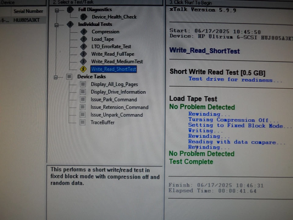 HP HPe Ultrium6250 LTO6 SAS HH External Tape Drive EH970A 684882-001 Tested Unit - Image 2 of 4