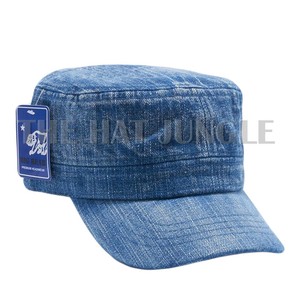 plain denim hat
