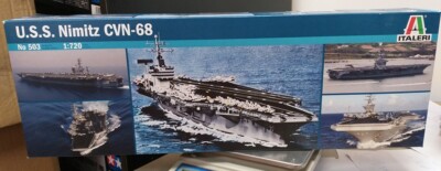  U.S.S. Nimitz CVN-68 ITALERI 1/720 plastic model kit 503