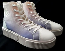 PF Flyers Chillhouse High Top Sneakers Shoes Women’s Sz 9.5 Multi Colored Purple