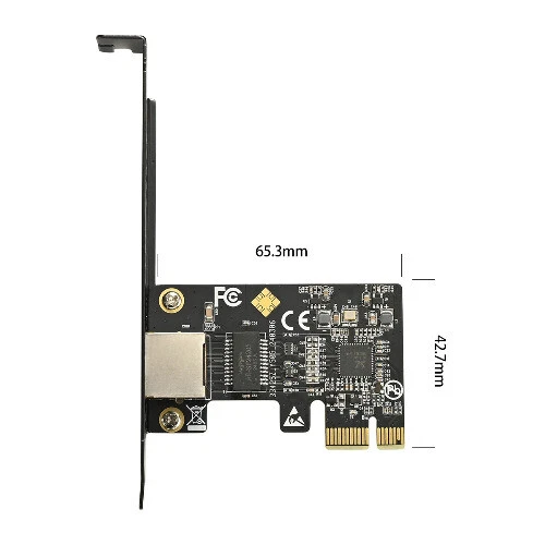 Network Card RTL8126 Chip Gigabit Ethernet PCI Network Card 10/100/2500/5000Mbps - Image 4 of 4