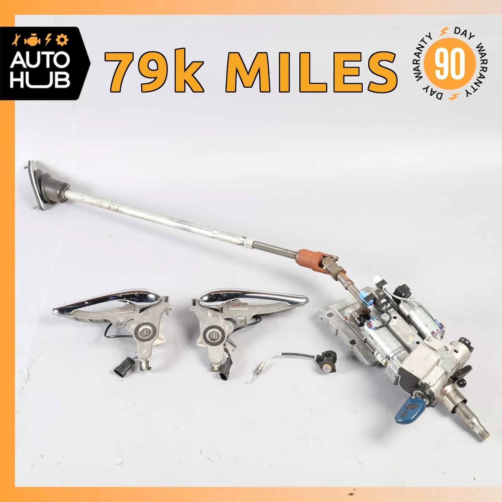 05-07 Maserati Quattroporte M139 Steering Wheel Column w/ Lock Set OEM 79k