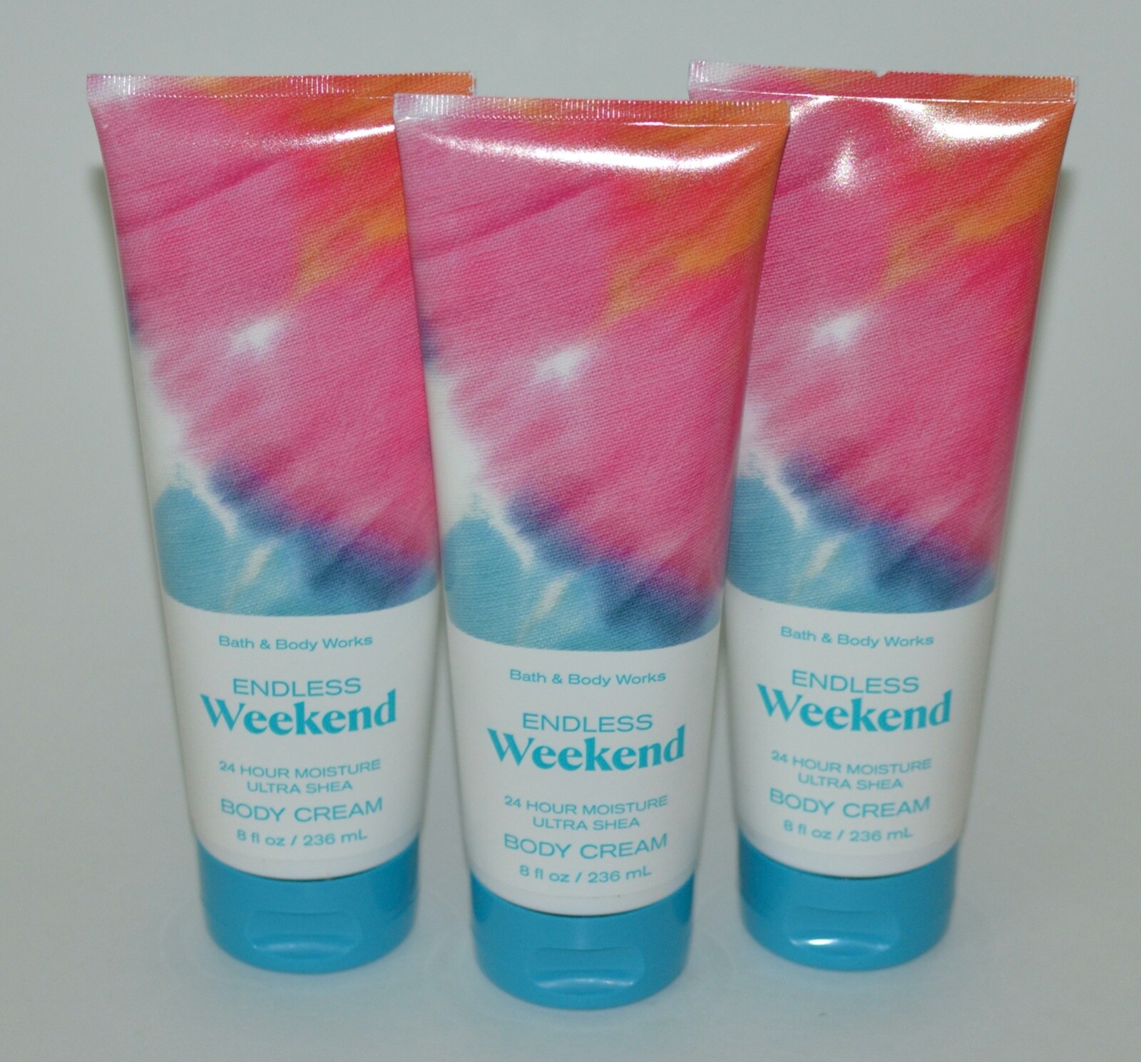 3 NEW BATH & BODY WORKS ENDLESS WEEKEND ULTRA SHEA BODY CREAM LOTION 8