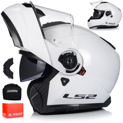 Motorradhelm Klapphelm | LS2 FF908 STROBE II | Helm Flip Up Rollerhelm XS-3XL
