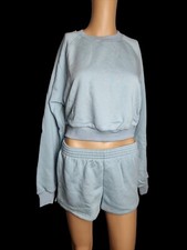 Cotton Candy LA Women s Elastic Waist Shorts And Crop Top Lounge Set Size S