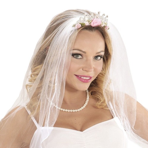 TIARA \u0026 BRAUTSCHLEIER - Junggesellinnenabschied JGA Hochzeit Kostüm Party  #7063 | eBay