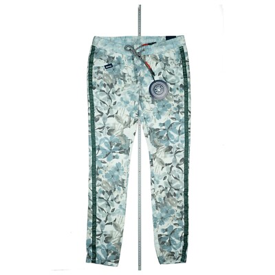 Blue Monkey Jeans Pants Skinny Stretch W30 L32 Rubber Band Floral Patterned NEW