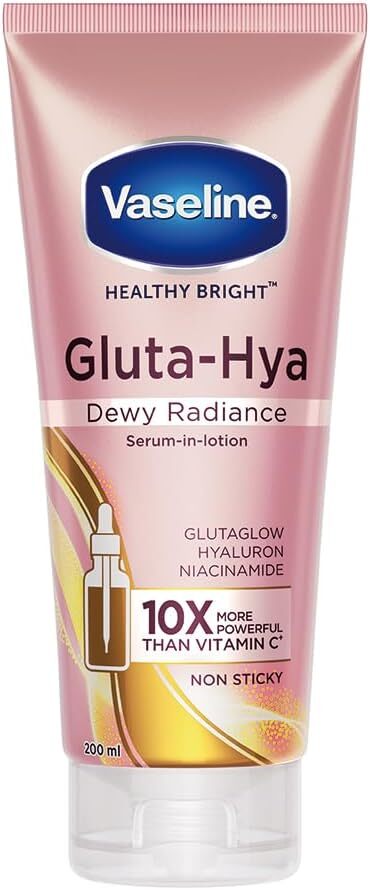 AVaseline GLUTA-HYA DEWY RADIANCE 22本 Vaseline Gluta-Hya Dewy Radiance, 200ml, Serum-In-Lotion