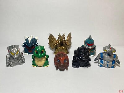 Godzilla King Gidorah & Mechagodzilla(8 pcs)Godzilla Bandai Gashapon Collection