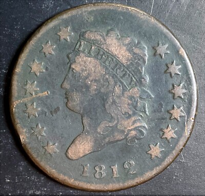 1812 Small Date Classic Head Large Cent rare old coin great collectible d522