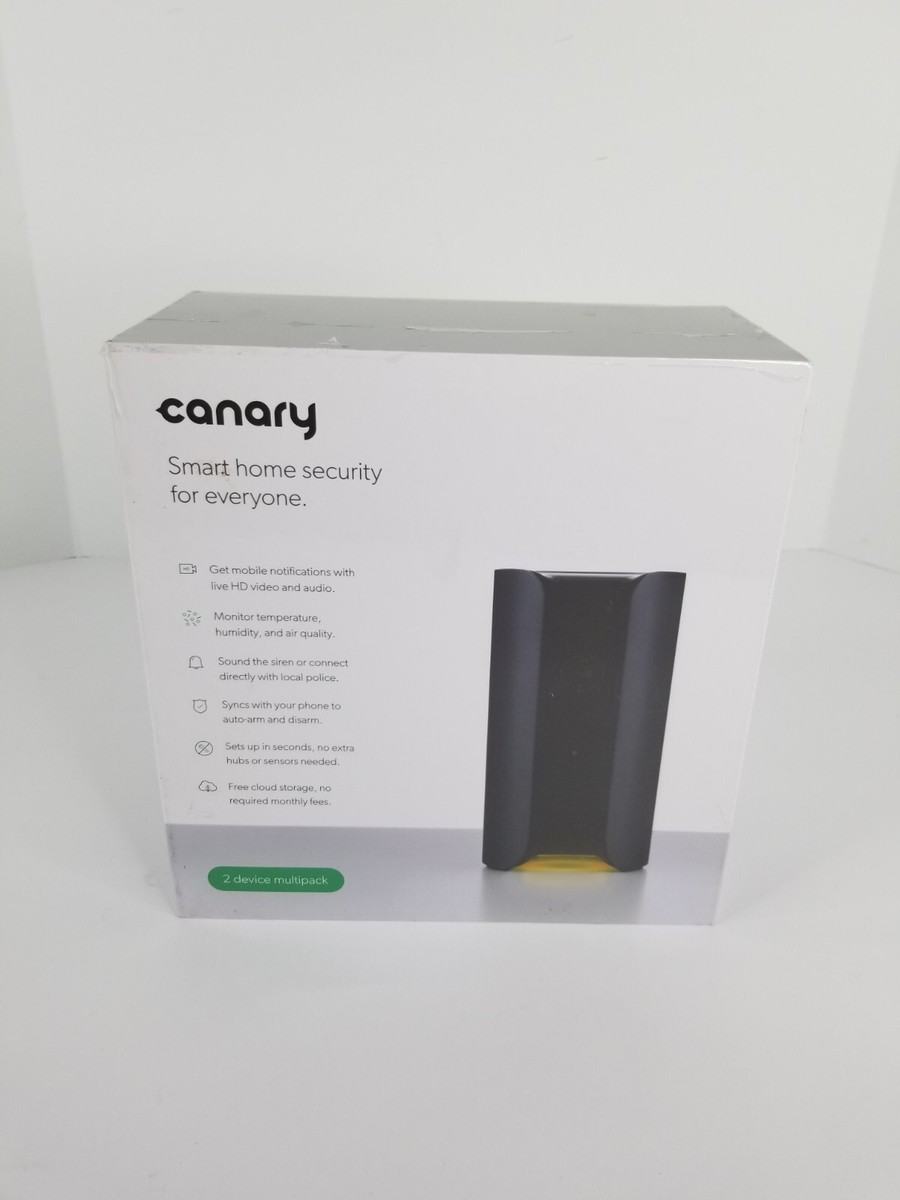 Canary Smart Home Security Camera Device Multipack Black