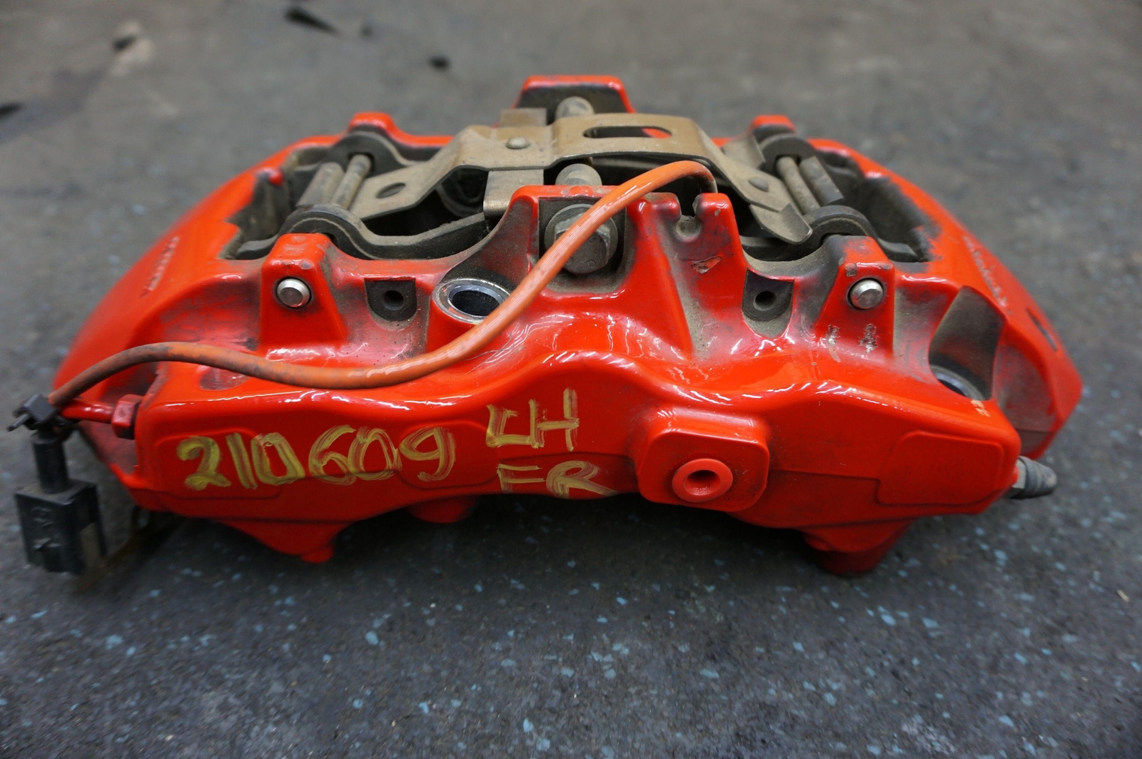 Front Left Driver Side Brake Caliper Red CCM Carbon Ceramic 246103 Ferrari 612