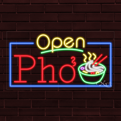 NEU "OPEN PHO" mit RAND 33x18x1 ZOLL LED FLEX FENSTER/WAND INNEN SCHILD 35435 - Bild 1 von 1