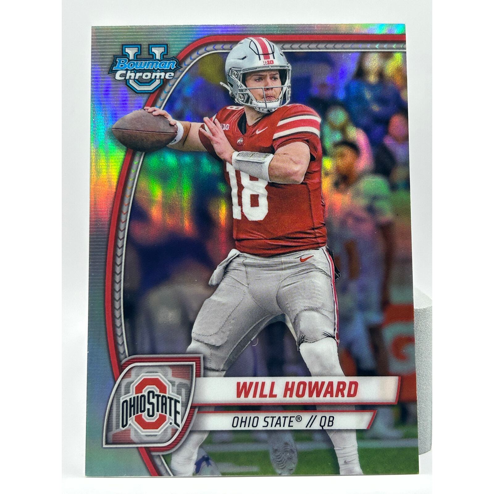 2024 Bowman University Chrome WILL HOWARD Image Variation SSP #SP-20 Ohio State