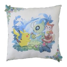 Pokemon Cojín con Hojas Mori's Regalo Souvenir Pikachu Celebi Furret Peluche