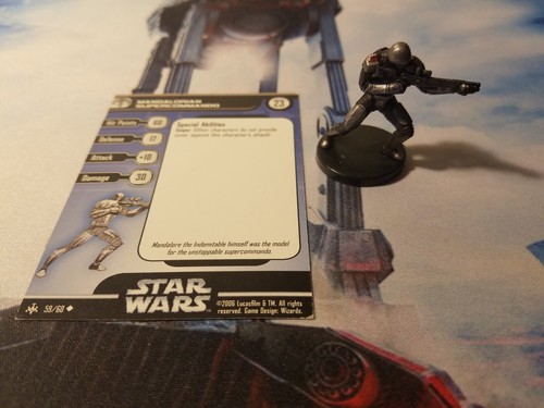 Star Wars Miniatures Bounty Hunters 59 Mandalorian Supercommando
